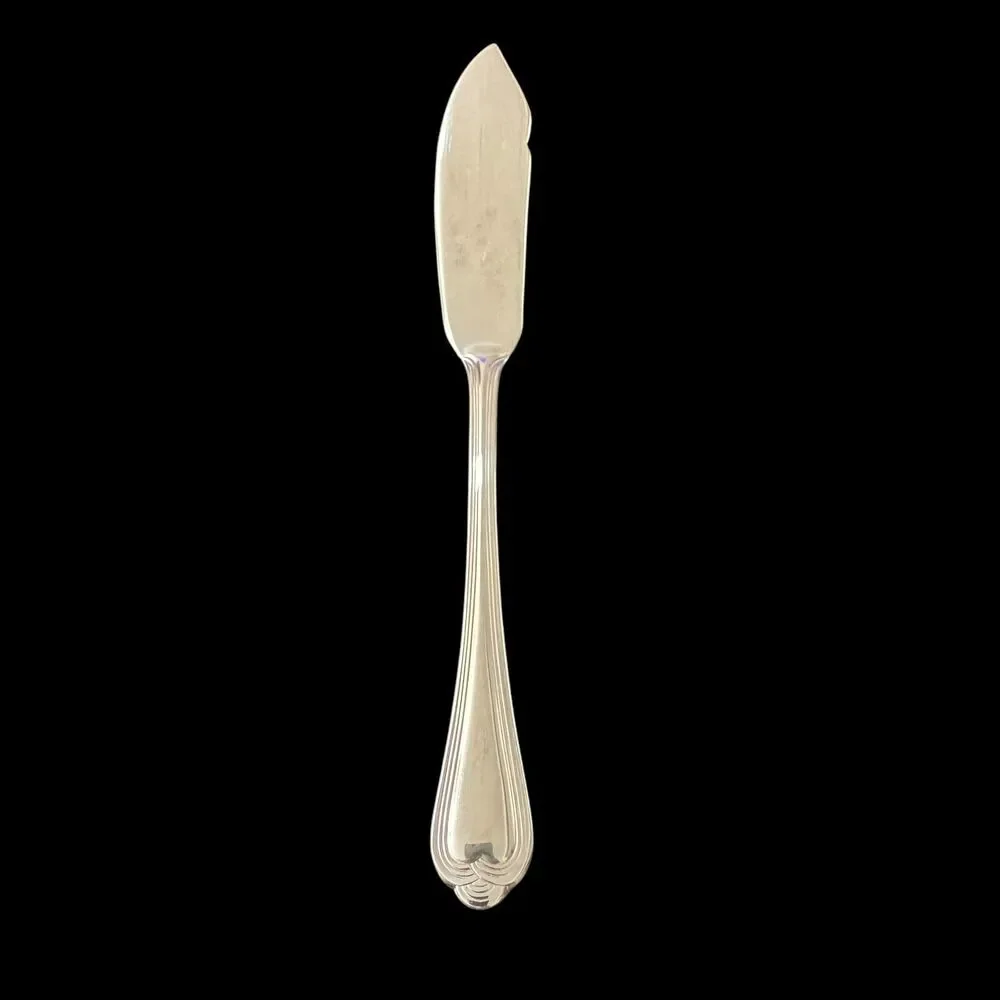 Pfaltzgraff FAIRISLE Flat Handle Master Butter Knife 6 3/4